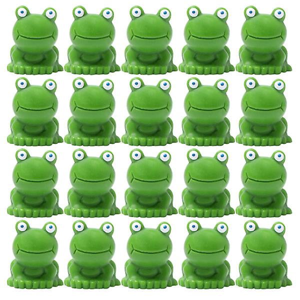 30pcs Mini Simulation Frogs Reptile Box Resin Animal Landscaping Ornaments