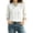 White, variant on Linen Tops for Women Embroidered 3/4 Sleeve Bohemian Peasant Shirts Retro Chinese Frog Button Mandarin Collar Tops