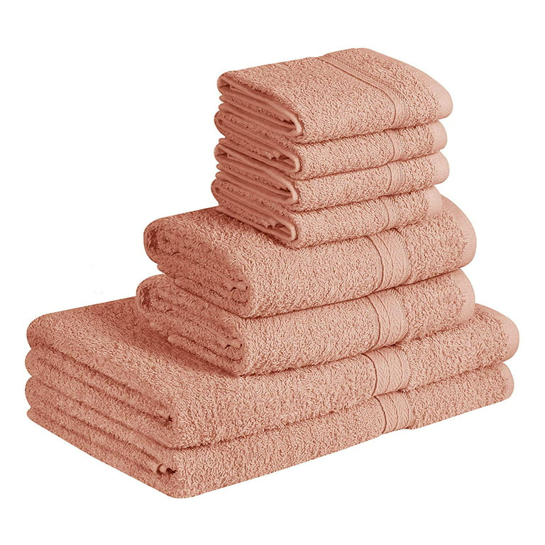 White Classic 12 Piece Bath Towel Set for Bathroom - Wealuxe Collection 2  Bath Towels, 4 Hand Towels, 6 Washcloths 100% Cotton Soft and Plush Highly