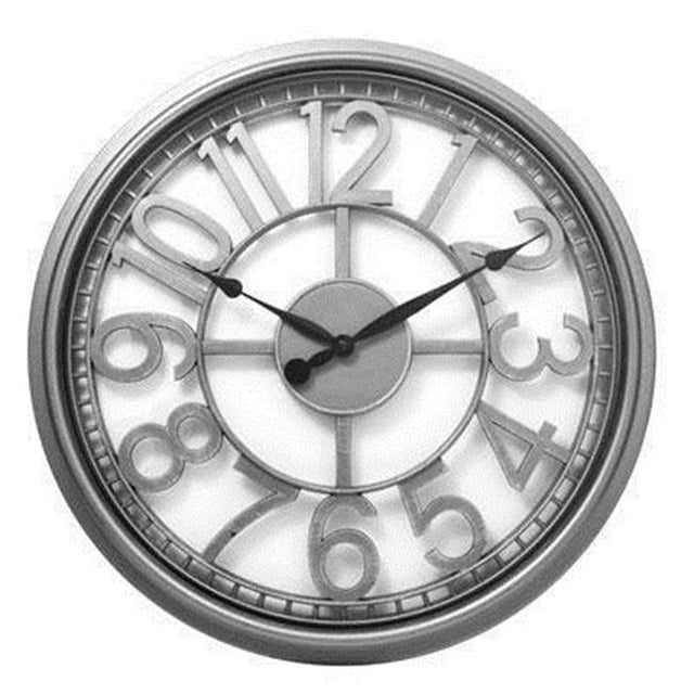 Westclox 33171S 20 in. See Through Wall Clock, Silver