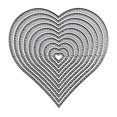 thumbnail image 1 of Matrices de corte AHTOLS de 10 piezas con forma de corazón y metal, 1 of 7