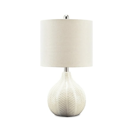 Signature Design by Ashley Casual Rainermen Table Lamp Off White