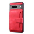 thumbnail image 5 of TECH CIRCLE Wallet Case for Google Pixel 8 2023, Flip Cash Pocket Card Slots Kickstand PU Leather Skin Wear-resistant Retro Shockproof Anti-drop Protective Cover For Google Pixel 8 6.2" 2023, Red, 5 of 5