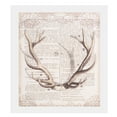 thumbnail image 4 of Unframed Newspaper Deer Antlers Canvas Wall Art Painting Home Living Room Decor Crafts, 4 of 6