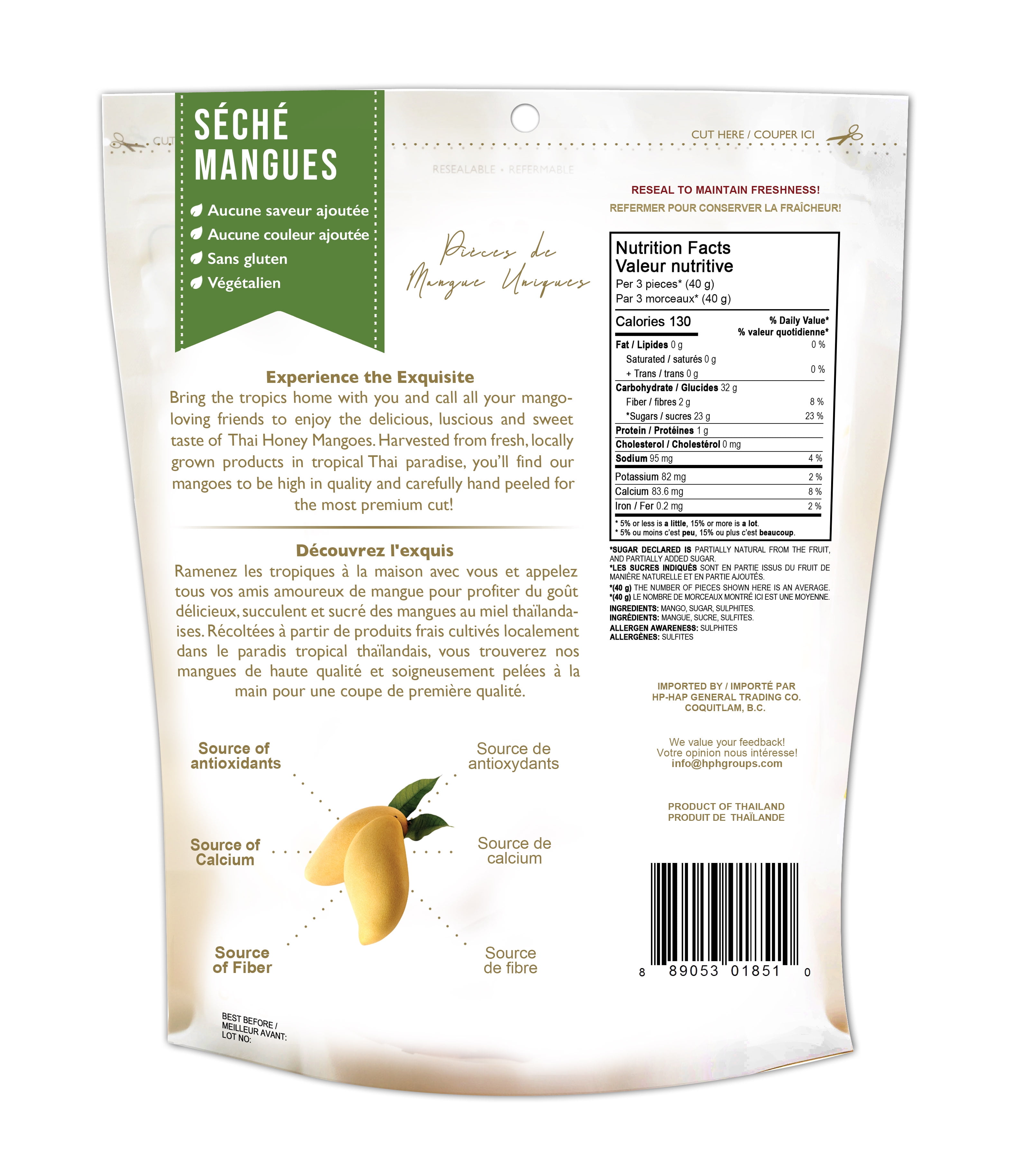 H&H Healthy & Happy Thai Honey Mango Dried Mango