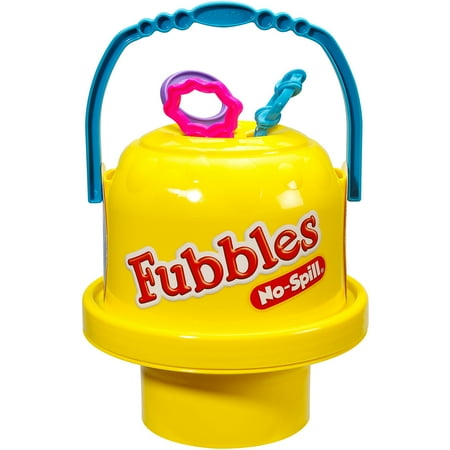 Little Kids Fubbles No-Spill Big Bubble Bucket, Yellow