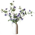 thumbnail image 4 of Faux Silk German Clematis Flower Stem in Purple 40" Tall, 4 of 4