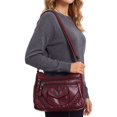 thumbnail image 4 of BadPiggies Women's Soft PU Leather Shoulder Bag Ladies Crossbody Purse and Handbags Lightweight Pocketbooks - Red, 4 of 9