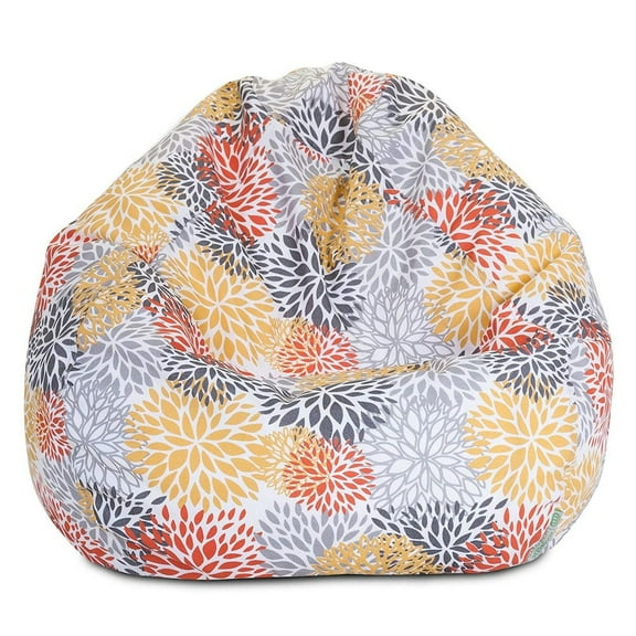 Majestic Home Goods Small Bean Bag Blooms Citrus