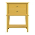 thumbnail image 6 of Pemberly Row Modern Accent Table with 2 Drawers in Mustard Yellow, 6 of 8