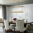 thumbnail image 6 of ALOADECOR L54 in 6-Light Modern Farmhouse Geometric Industrial Candlestick Cage Chandelier Adjustable Height Kitchen Island Chandelier in Matte Gold for Dining Table, 6 of 6