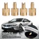 thumbnail image 5 of Tapas Vástago Válvula Neumático Cabeza Ranurada 50 Uds. Accesorios Cobre para Coche, 5 of 9