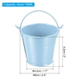 thumbnail image 2 of 2"x2" Small Metal Bucket Colorful Buckets Cute Candy Tiny Decorative Pails with Handles Light Blue 6 Pack, 2 of 6