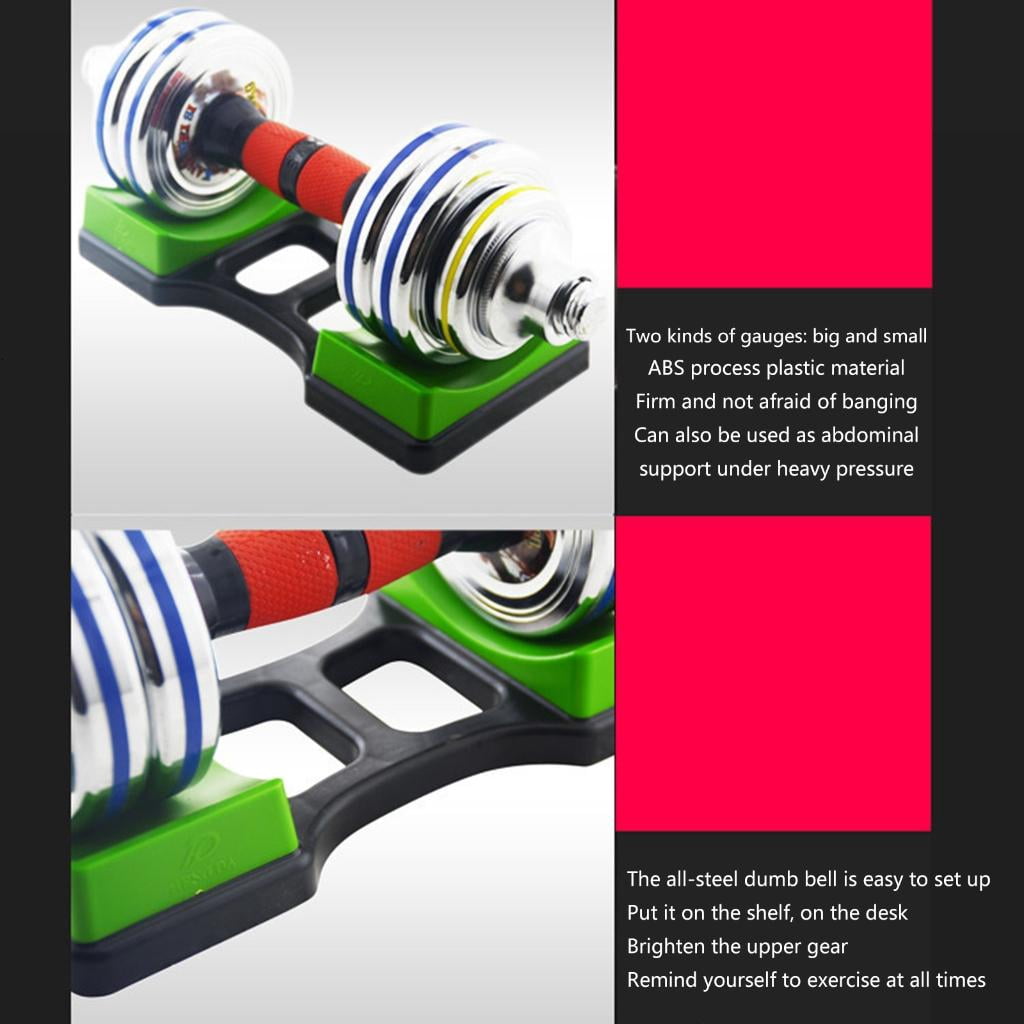 Yihuala 4Pcs Dumbbells Rest Bracket Mat Floor Protections Dumbbells Holder Floor Stand Weight Holder Dumbbells Rack Stan