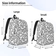 thumbnail image 4 of Rocae Snake for Durable Canvas Backpack Leisure Large Bag Travel Rucksack Multi-function Backpack, 4 of 8
