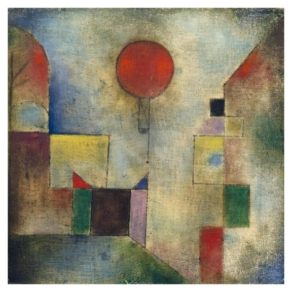 Global Gallery's 'Red balloon' By Paul Klee Unframed Giclee on Paper Print