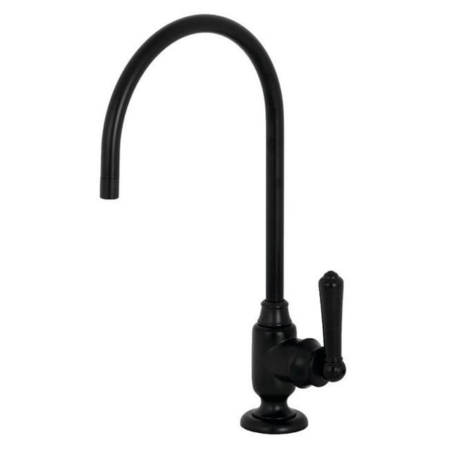 Kingston Brass KS5190NML Robinet de Filtration d'Eau Traditionnel Magellan à un Seul Poignée - Noir Mat