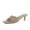 Taupe, variant on Quiz Kitten Heels for Women, Strappy Heeled Sandals with Cushioned Footbed, Slip On Open Toe Sandal