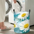 thumbnail image 4 of Goofa Daisy Flowers Printed Circular Hamper,Laundry Basket with Handles,Storage Baskets Foldable,Large Capacity Laundry Hamper-, 4 of 8