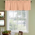 thumbnail image 4 of Peach Fuzz Valances for Windows, Decorative Rod Pocket Window Valance Curtains, Modern Pure Peach Fuzz Short Curtain Drapes for Kitchen/Bathroom/Living Room, 2 Panels, 60" W x 18" L, 4 of 8