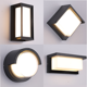 thumbnail image 1 of Lámpara de pared para exterior, impermeable, sencilla, moderna, lámpara de inducción LED, lámpara de patio, lámpara de pared para exterior, 1 of 5