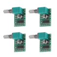 thumbnail image 1 of Kenally 4 Uds. Mini placa amplificadora Digital de 5V con potenciómetro de interruptor 3W + 3W DC 5V amplificador de Audio práctico tablero de módulo Herramientas y ferretería Kenally TO002811-00, 1 of 6