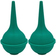 2pk Sterile Ear Syringe 1oz / 30ml Green Rubber Bulb for Washing & Wax Removal