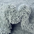 thumbnail image 3 of Unique Loom Soft Solid Shag Collection Area Rug - Aras (4' 1" Round Sage Green), 3 of 7