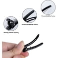 thumbnail image 3 of 6 PCS Black Sectioning Hair Clips for Styling, Plastic Hairdresser Clips for Hair, Non-Slip & No Trace Duckbill Hair Clips of All Hair Types, Professional Hair Clips for Women Girls Salon(4.9 CM), 3 of 5