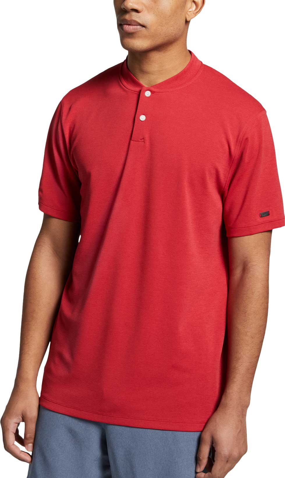 tiger woods red nike golf shirt