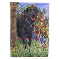 Carolines Treasures PPP3028GF Black Labrador Retriever Flag Garden Size  Small multicolor