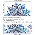 thumbnail image 3 of Sacred Blue Half Mandala Wall Sticker Removable Vinyl Peel, 3 of 5