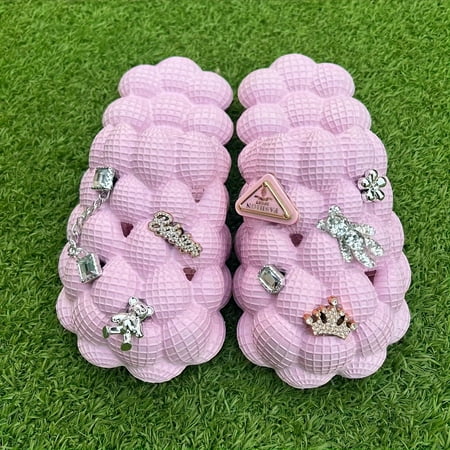

Women s EVA Bubble Slippers - Waterproof Non-Slip Comfort Thick Sole & Ankle-Strap