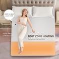 thumbnail image 3 of Bwarm Waterproof Heated Mattress Pad, ETL Certified Bed Warmer with 9 Heat Settings, 1-12 Hours Auto Off Deep Pocket, Machine Washable, White Foot Queen, 3 of 7