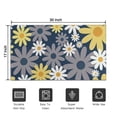 thumbnail image 5 of Navy Daisy Flower Pattern Door Rugs,Washable Non Slip Door Mats Indoor,Decorative Door Mats,Entry Mat Indoor for Entrance,Bedroom,Kitchen,Bathroom,17"x30", 5 of 6