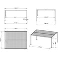 thumbnail image 3 of Kozyard Elizabeth Outdoor Louvered Pergola Sun Shade Aluminum Pergola Rainproof Gazebo with Adjustable Roof for Outdoor Deck Patio Garden Yard (12' x 16'), 3 of 7