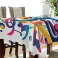thumbnail image 4 of Yayeee Tablecloths for Rectangular Tables 60 x 90 inch Party Table Cover, Musical Pattern, 4 of 6