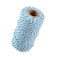 thumbnail image 4 of pitrice 328 Pieds (100m)Corde en Coton Colorée pour Artisanat Corde Bleue, 4 of 8