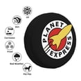 thumbnail image 4 of Futurama Planet Express Logo Spare Tire Cover Universal Wheel Tire Cover Dust-Proof Waterproof Tire Protectors Accessories, 4 of 6