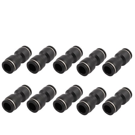 10Pcs Straight Push in Pneumatic Air Quick Fittings Connector for 12mm Tube Hose