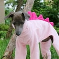 thumbnail image 4 of HQREA Italian Greyhound Onesie Clothes Whippet Dog Dinosaur Costume Pajamas for Large Dogs, 4 of 6