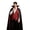 Red, variant on Men's Classic 2 Piece Set Stand Collar Cape Jacquard Vest Party Dress Up Outfit Set