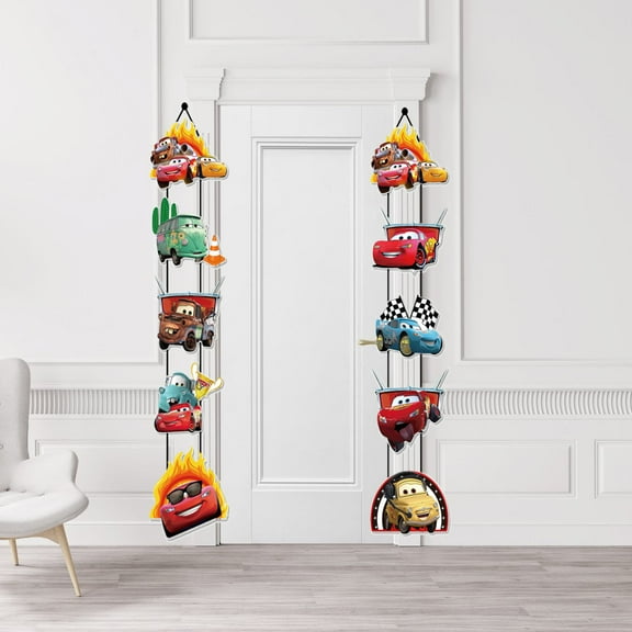 10PCS Racing Cars  Party Door Sign Banner Racing Cars  Party Cutouts Banners Door Hanging Porch Party Decoration Birthday Party Supplies forIndoor Outdoor Wall Door Decor Supplies