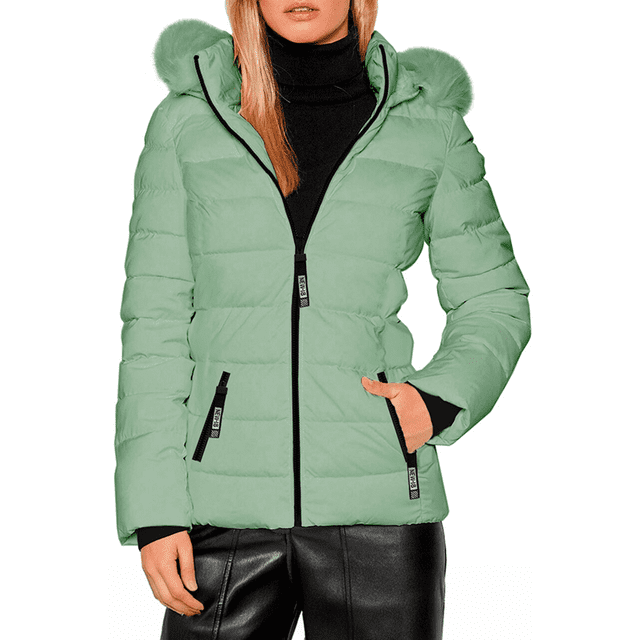Chamarra Para Mujer Shendy Vendy Con Gorro Removible Peluche Suave
