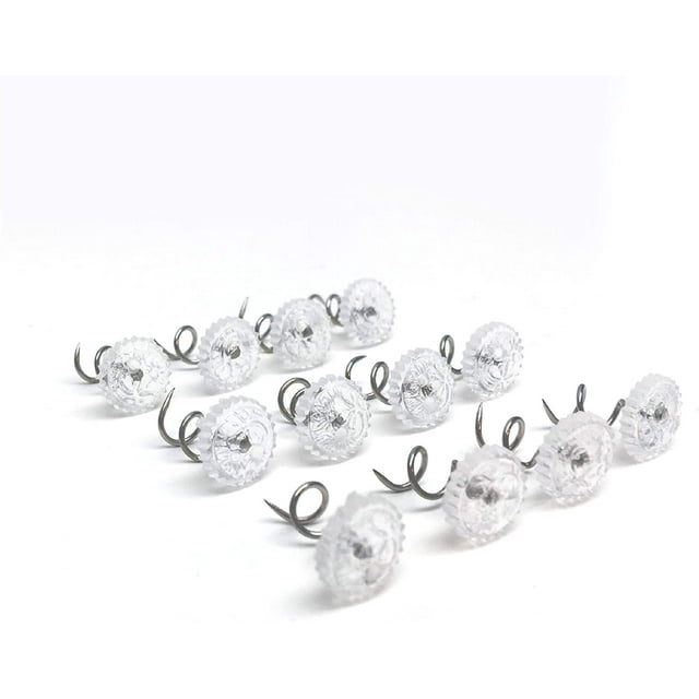 Bed Skirt Dust Ruffle Pins, Spiral Push Pins to Keep Bed Skirt in Place