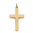 thumbnail image 1 of Mcvan J9258 18 in. Chain Gold Over Sterling Silver Cross Box, 1 of 1