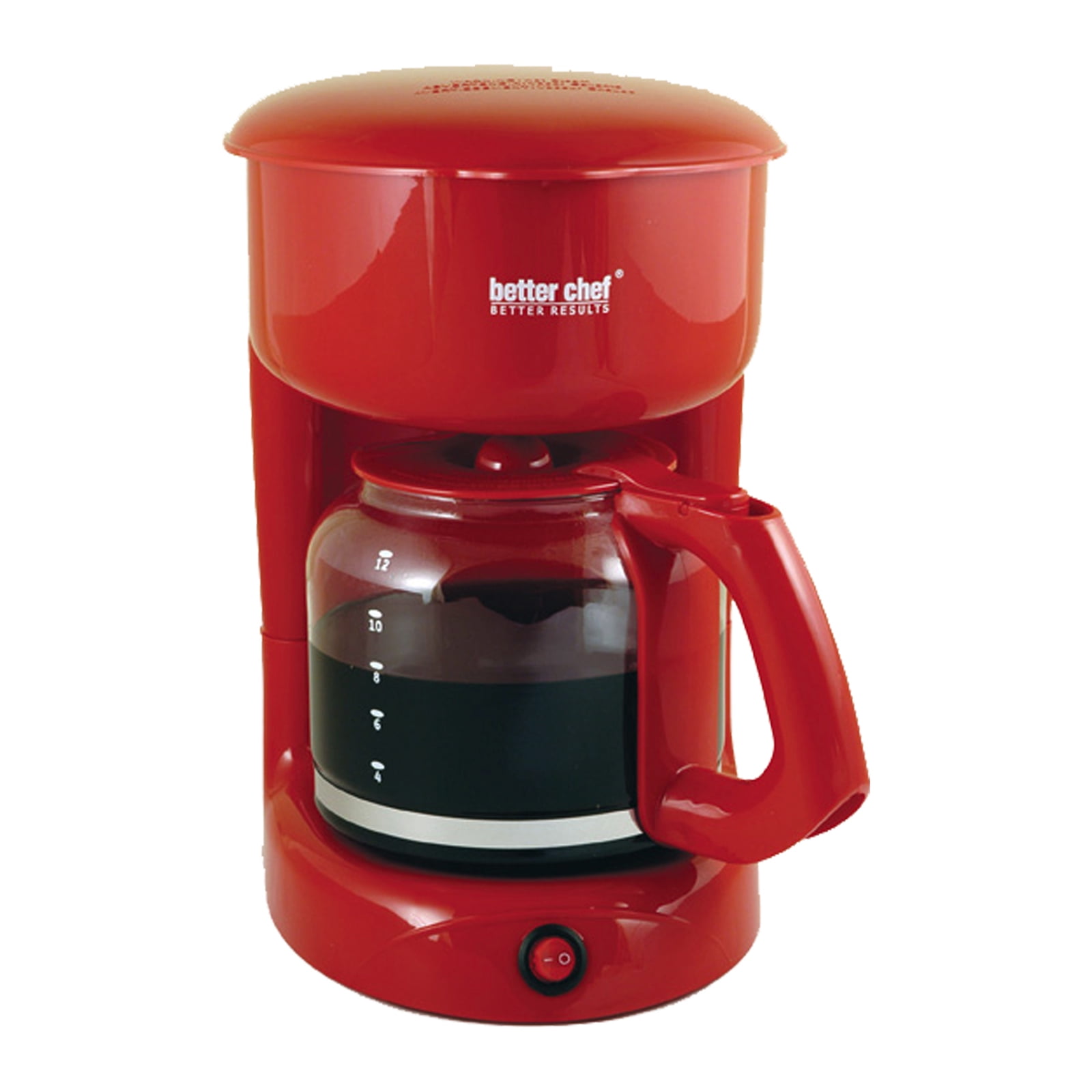 Better Chef 12cup Drip Coffee Maker, Red