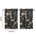 thumbnail image 4 of Vintage Kitchen Food Cooking Chef Tier Cafe Curtains for Bathroom Living RV Rod Pocket Window Drapes 36 Inch 2 Panels Set 28"x36" 2 Panels Window Treatment Tiers, 4 of 4