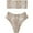 Khaki, variant on Fesfesfes Swimsuit for Women Women's Bikini Set Swimsuit Two Piece Filled Soild Swimwear Beachwear