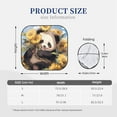 thumbnail image 3 of Sikiie Clear Sky Cute Sunflower Panda Print Foldable Car Windshield Sun Visor, Car Window Sunshade Suitable for Sedan, SUV and Truck Car Accessories-Medium, 3 of 6